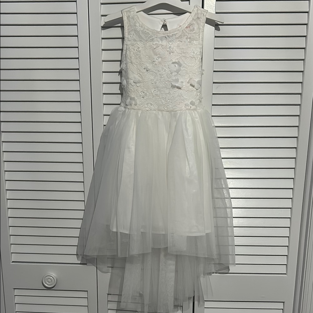 Elegant White Kids Dress